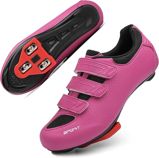 Honosuker Women's Cycling Shoes Delta-Compatible for Peloton Bike, Indoor & Road Cycling - Lightweight Spinning Shoes with Delta Cleats for Women