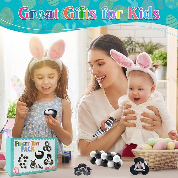 Fidget Toys Adults Pack, Sensory Toys Set for Kids 8-12 Teen Autism, Desk Toy Stress Relief Fidget Spinners for ADHD Gifts for Children Cool Gadgets for Men