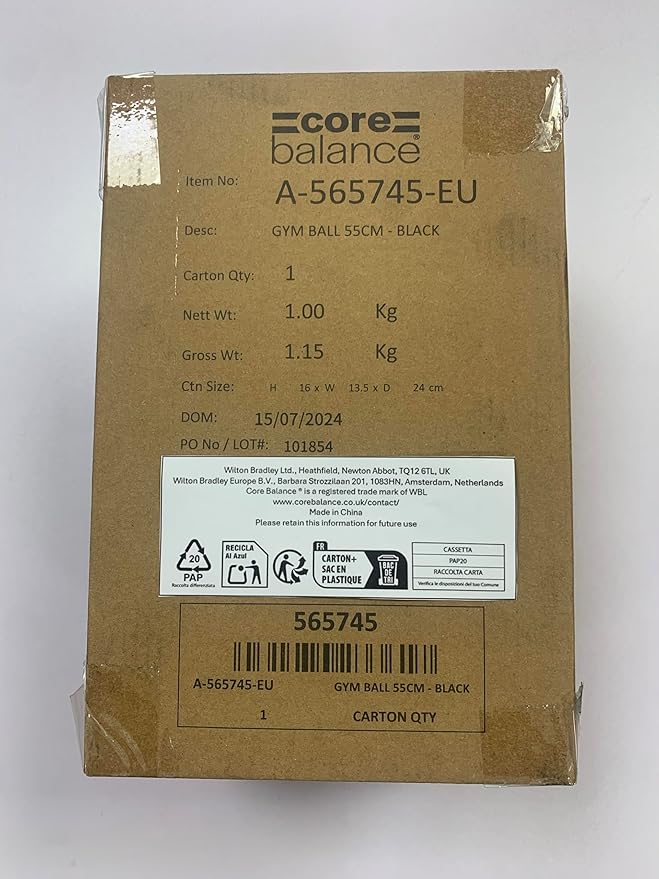 Exercise Ball for Workouts, Anti-Burst and Slip Resistant, Swiss Yoga Ball for Pregnancy, Stability, Fitness and Physical Therapy, 4 Sizes, with Pump