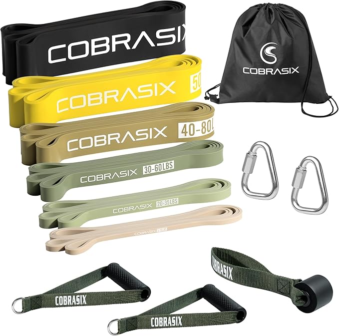 Resistance Bands for Working Out Men and Women | Resistance Bands for at Home Workouts, Powerlifting, Stretching, WOD, Strength Training and Pull Ups