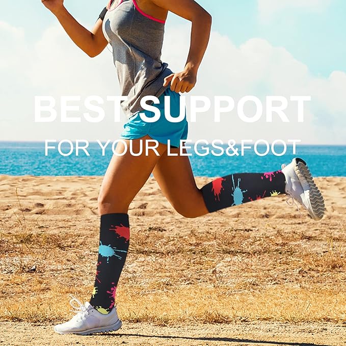 bropite Compression Socks for Women & Men Circulation-Support Knee High Socks 20-30 mmhg-Best for Running,Medical,Nurse,Travel