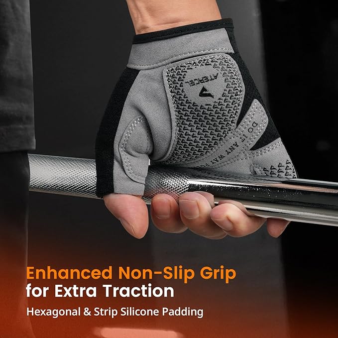ATERCEL Weight Lifting Gloves Full Palm Protection, Workout Gloves for Gym, Cycling, Exercise, Breathable, Super Lightweight for Mens and Women