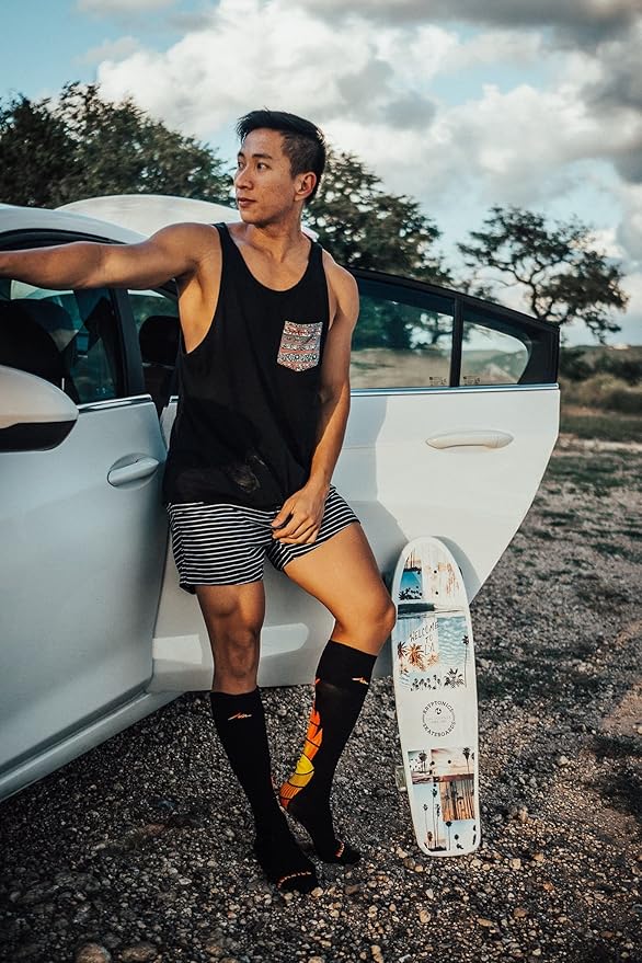 NEWZILL Medical Compression Socks for Women & Men Circulation 20-30 mmHg, Best Support for Running Athletic Cycling Nursing Travel Work and Fitness