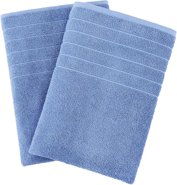 Casa Platino 2 Pack Bath Sheet Sets, 36"x72" Hotel Towels, 100% Cotton, Quick Dry, Soft - Cerulean Blue