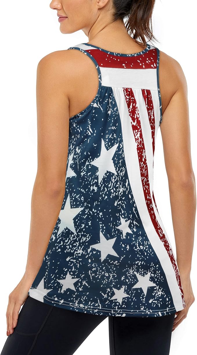 Cestyle Womens Tank Tops with Built in Bras Racerback Yoga Workout Sports Activewear