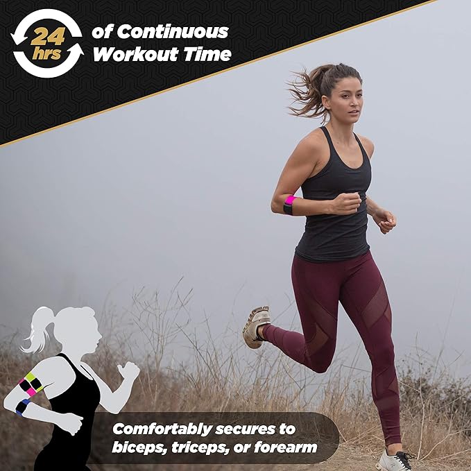 Scosche Rhythm R+2.0: Advanced Waterproof & Dustproof Heart Rate Monitor Armband with ANT+ & BLE Bluetooth Smart for Accurate Workout Tracking Compatible with Smartphones, Wahoo, Peloton, NordicTrack