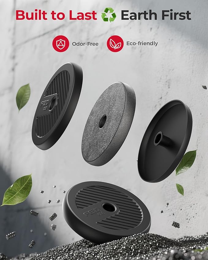 FEIERDUN Adjustable Dumbbells, 20/30/40/45/70/90lbs Free Weight Set with Connector, 5 in1 Dumbbells Set Used as Barbell, Kettlebells, Push up Stand, Weight Plate, Fitness Exercises for Home Gym Suitable Men/Women