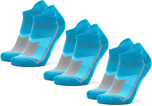 DANISH ENDURANCE Low-Cut Athletic Socks, Moisture Wicking, Men & Women, 3-Pack