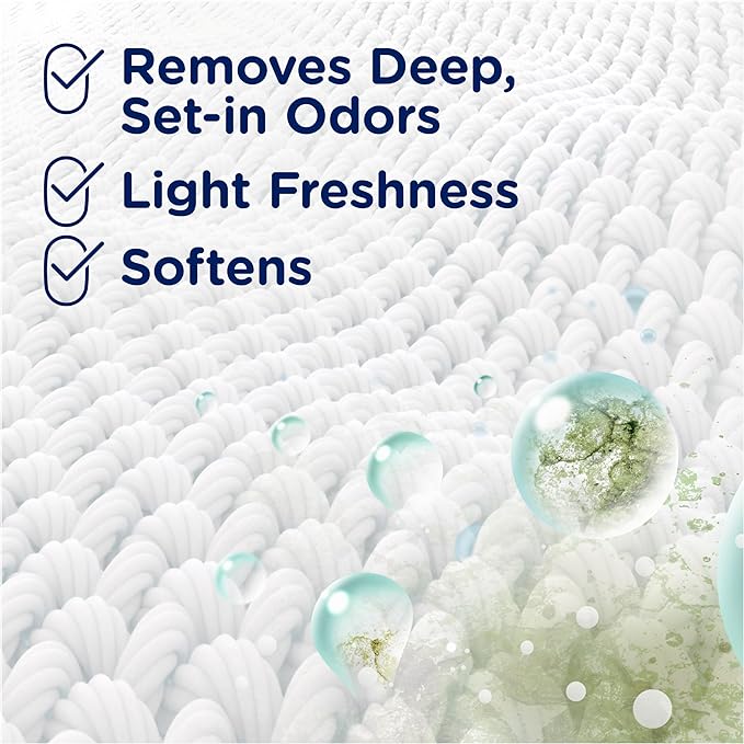 Downy RINSE & REFRESH Laundry Odor Remover and Fabric Softener for Activewear, Active Fresh Scent, 48 oz