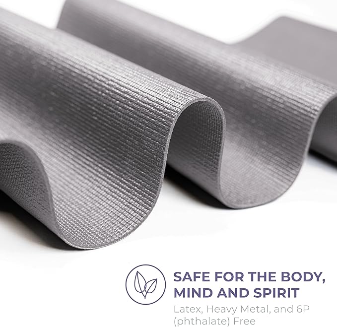 Sunshine Yoga Voyage Yoga Mat, 6 Pack, 72" x 24" Professional Studio and Gym Bulk Yoga Mats, 5mm Thick, Durable, Anti-Tear, Non Slip Fitness and Exercise Mats