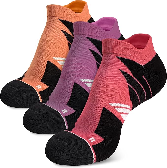 Hylaea No Show Running Athletic Anti-Blister Wicking Coolmax Socks, Seamless Anti-odor