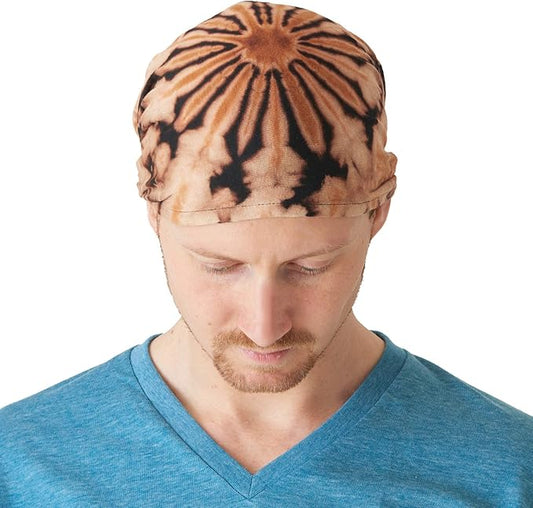 CHARM Tie-Dye Bandana Headbands - Psychedelic Hippie Womens Head Scarf Boho Mens