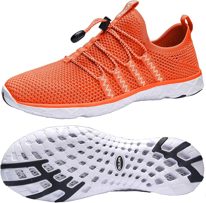 DLGJPA Men's Lightweight Quick Drying Aqua Water Shoes Athletic Sport Walking Shoes