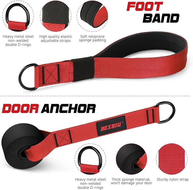 Pilates Bar Kit with Resistance Bands for Working Out, 210lbs Heavy Resistance Bands with Handles, Pilates Equipment with Resistance Band Bar for Men Women, at Home Gym Full Body Workout Equipment