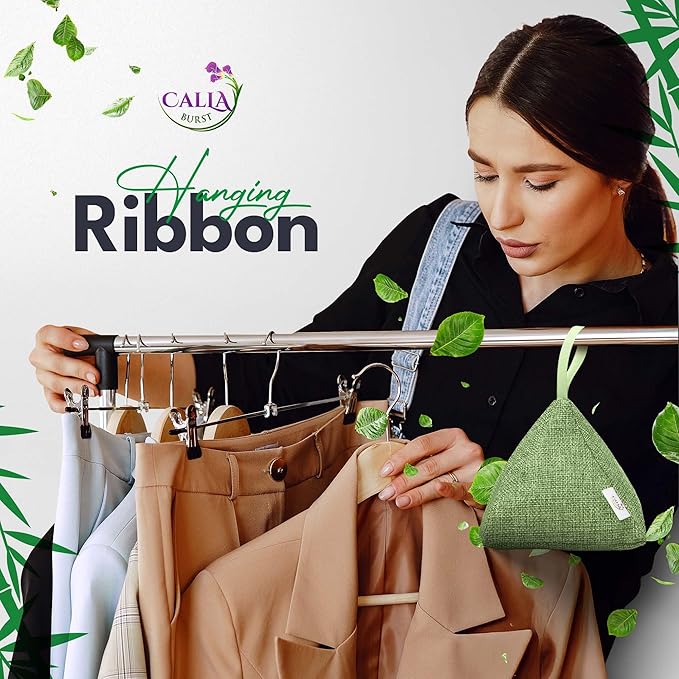 4 Pack Bamboo Charcoal Air Purifier Bags 200 Grams Each - Activated Charcoal Odor Absorber for Car, Pets & Closet - Natural Freshener for Home, Eco-Friendly & Reusable Charcoal Bags (Fresh Colors)