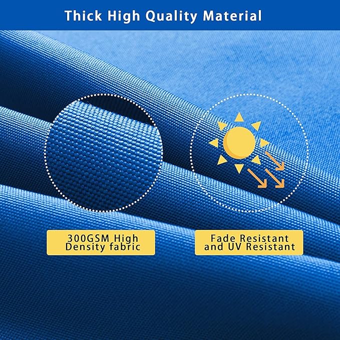 idee-home Outdoor Bench Cushion Waterproof, Bench Cushions for Outdoor Furniture, Patio Porch Swing Replacement Seat Pad with Ties for Garden Backyard, 45 x 18 Inch Navy Blue