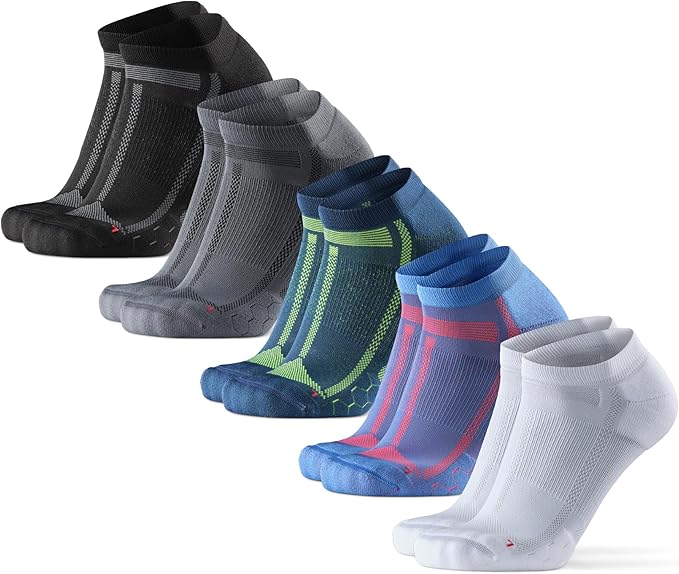 DANISH ENDURANCE Ultra-Comfort Ankle Running Socks - 3 or 5 Pack