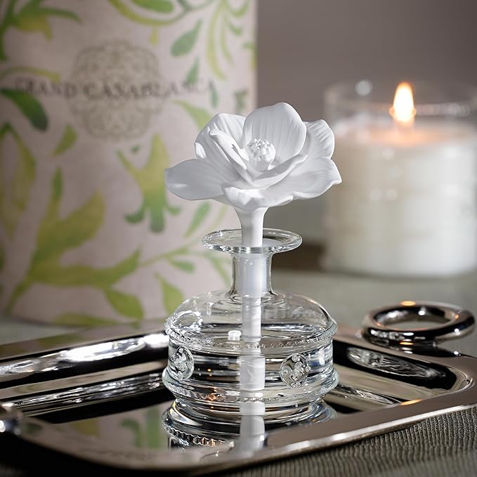 Zodax Mini Grand Casablanca Porcelain Diffuser, Lily of the Valley
