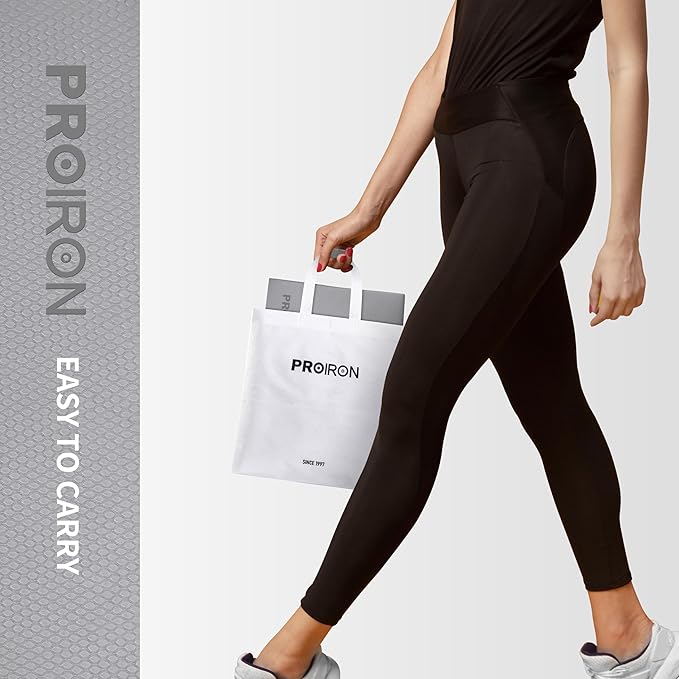 PROIRON Foldable Yoga Mat 0.24"/0.16" for Home Workout & Travel, Non Slip Travel Yoga Mats with Carry Bag, Packable Yoga Mat for Home Gym, Pilates, Fitness,Stretching