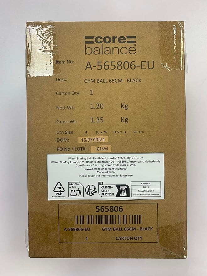 Exercise Ball for Workouts, Anti-Burst and Slip Resistant, Swiss Yoga Ball for Pregnancy, Stability, Fitness and Physical Therapy, 4 Sizes, with Pump