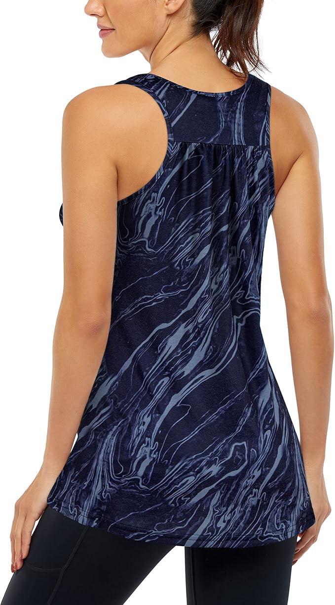 Cestyle Womens Tank Tops with Built in Bras Racerback Yoga Workout Sports Activewear