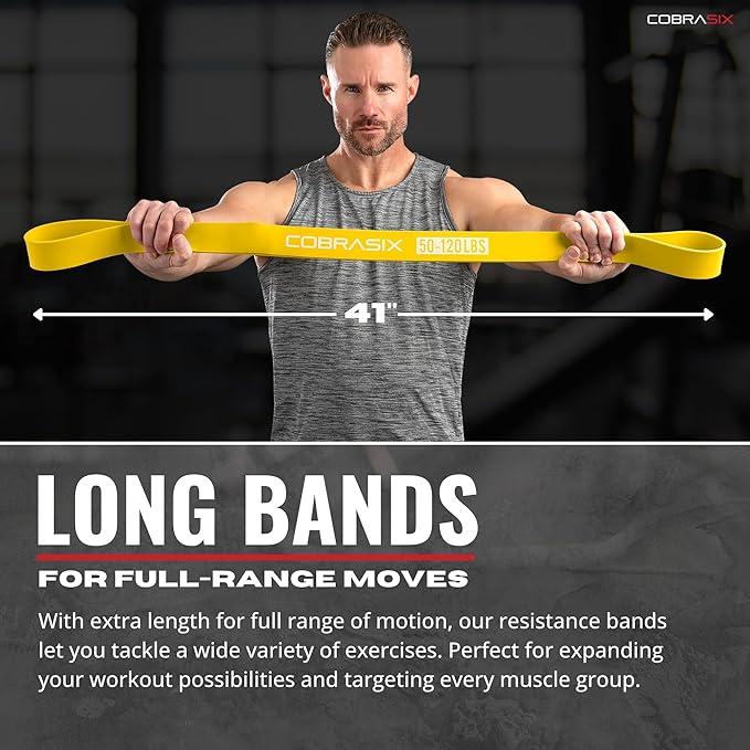 Resistance Bands for Working Out Men and Women | Resistance Bands for at Home Workouts, Powerlifting, Stretching, WOD, Strength Training and Pull Ups