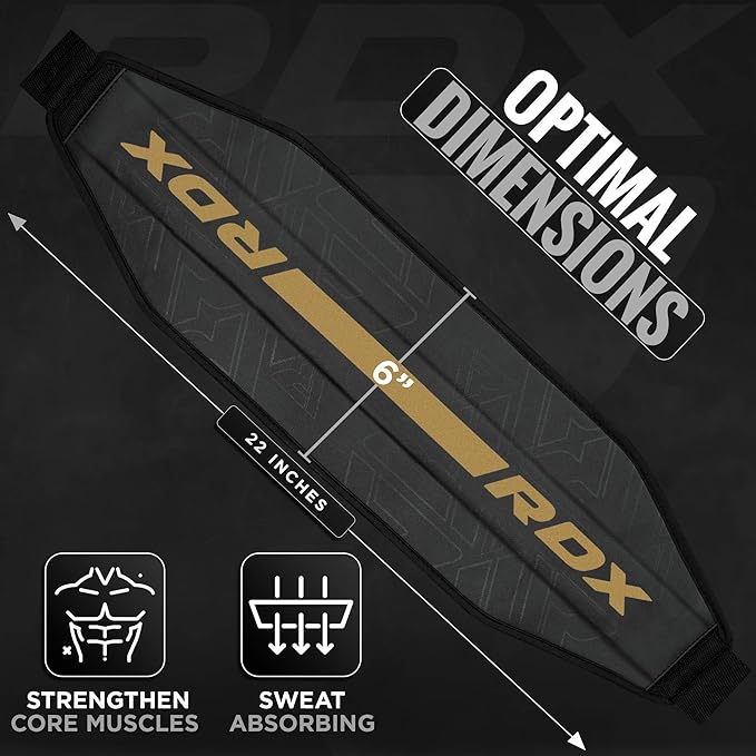 RDX AB Straps for Pull Up Bar Hanging (Pair), Maya Hide Leather, Abdominal Muscle Building Padded Arm Support Slings with D-Ring Strap, Leg Raise Exercise Fitness Workout Strength Training, Men Women