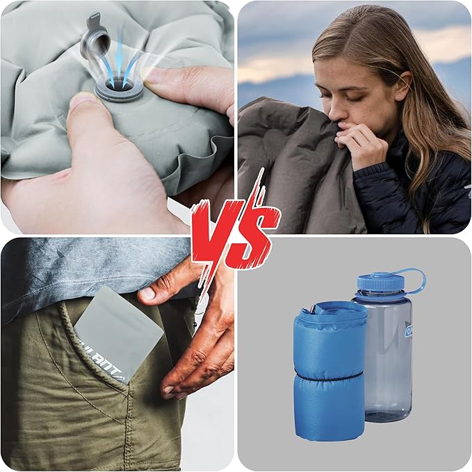 EULANT Lightweight Inflatable Seat Cushion Waterproof Air Cushion,Portable Travel Cushion Suitable for Camping Hiking Climbing Bleacher, Home and Office