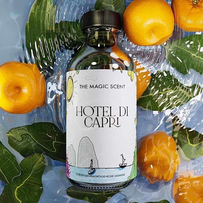The Magic Scent Hotel Di Capri Hotel Scent Diffuser Oil - Cold-Air & Ultrasonic Fragrance Oil for Diffuser - HVAC scents Inspired by Capri, Italy - Essential Oils for Diffusers - 8.5 fl oz, 250 mL