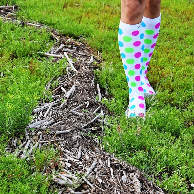 NEWZILL Medical Compression Socks for Women & Men Circulation 20-30 mmHg, Best Support for Running Athletic Cycling Nursing Travel Work and Fitness