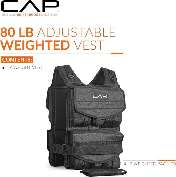 CAP Barbell Adjustable Weighted Vest | Various Sizes