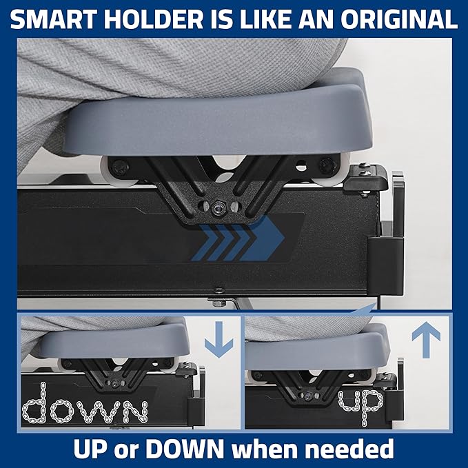 Handlebar Holder Compatible with Concept 2 Rowing Machine Model D&E and Rowerg, Chain Holder, Handle Bracket, Chain Maintenance, Lubing Helper, Rowing Machine Accessories, Patent Pending