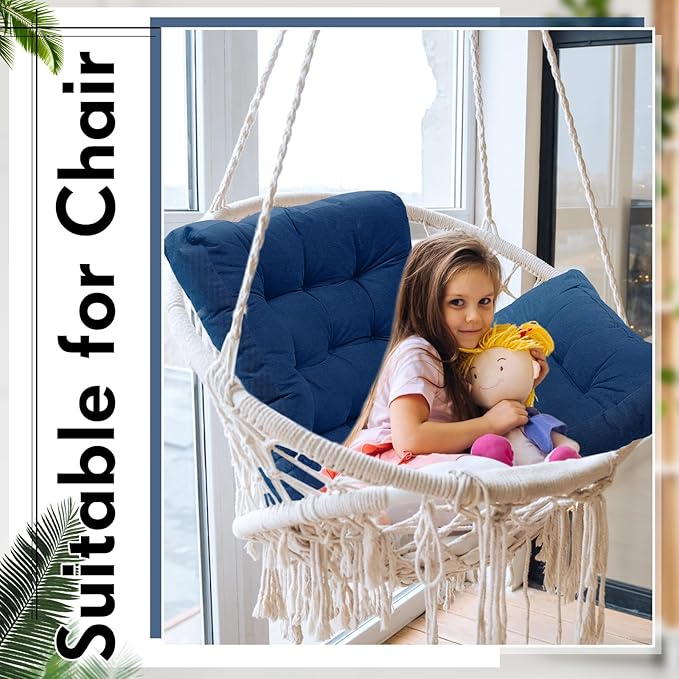 Jerify Floor Pillow Cushions 22 x 22 Inch Round Square Large Meditation Floor Pillow for Classroom Adult Meditation Picnic Party Cushion for Seating Gift Christmas(Square,Navy Blue,4 Pcs)