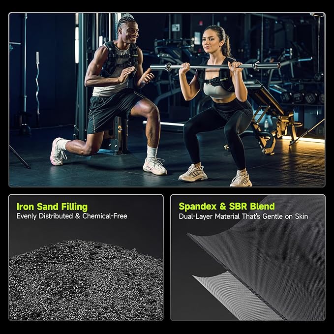 Weighted Vest Women with Pocket, SGS Certified Weighted Vest for Men, 5 10 15 20 25 30 lb Weight Vest with Reflective Strips Adjustable Buckle Straps for Walking Running Strength Training Cardio Workout