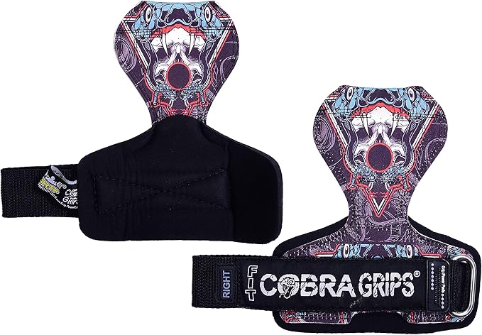 Cobra Grips PRO Weight Lifting Gloves Heavy Duty Straps Alternative Power Lifting Hooks for Deadlifts Adjustable Neoprene Padded Wrist Support Bodybuilding