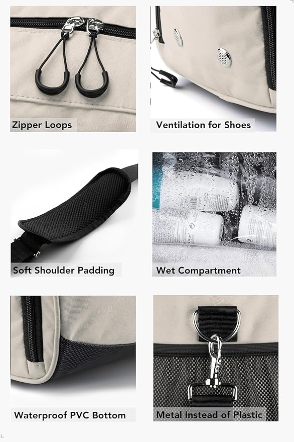 Fitgriff® Gym Bag for Men & Women with Shoe & Wet Compartment - Duffle Bag for Travel, Sports, Fitness & Workout