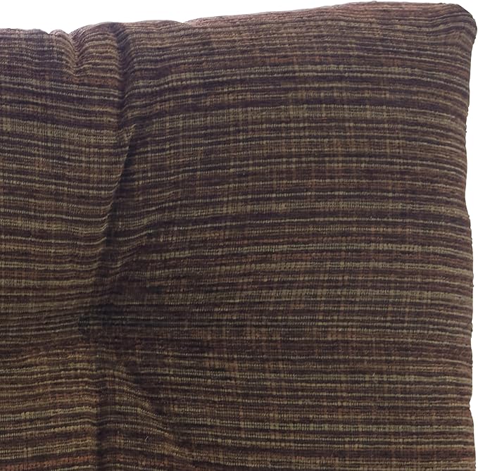 Klear Vu Corner Nook or Piano Seat Omega Non-Slip Tufted Bench Cushion for Indoor Furniture, Entryway Storage, Bay Window, 43 Inches, 14 Brown