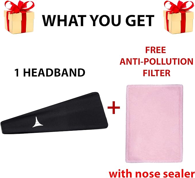 French Fitness Revolution Mens Headband - Guys Sweatband & Sports Headband for Running, Crossfit, Working Out. Versatile