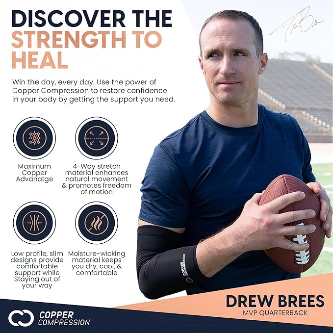 Copper Compression Full Finger Arthritis Gloves - Palm Grips - Touch Screen Fingertips - Compression Support for Carpal Tunnel, Pain Relief, Tendonitis - Fits Men & Women - 1 Pair - Small