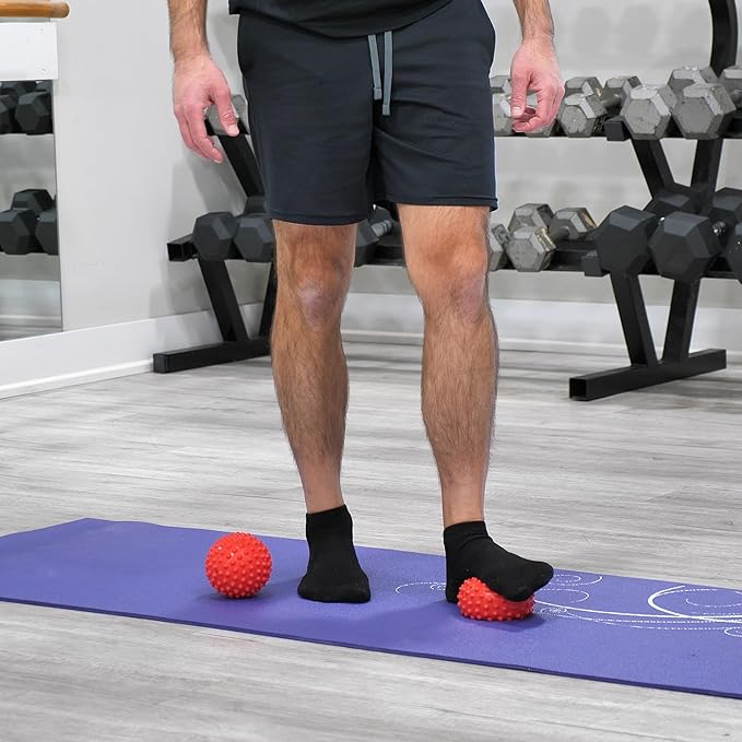 OPTP Franklin Method Easy Grip Ball Set (Pair) - Soft, Bumpy Inflatable Balls for Sensory Stimulation and Franklin Method Relaxation Exercises