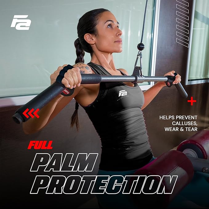 Fit Active Sports Workout Gloves for Gym - Durable Gym Grips, & Grip Pads - Rubber Padding to Avoid Calluses - Suits Men & Women