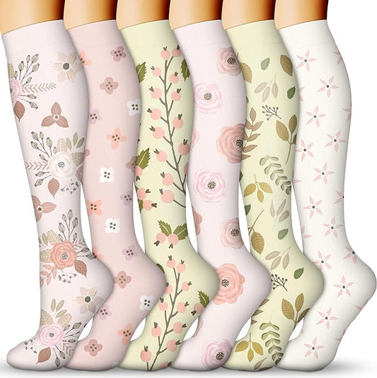 Compression Socks for Women & Men 15-20 mmHg, Best for Medical, Nursing, Running, Athletic, Varicose Veins, Travel