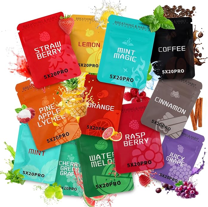 Breathing Necklace, Breathe Free Necklace for Stress Relief, Meditation & Relaxation, Anxiety Necklace Mindful Breathefree Calm Tool with Plant Cores, Natural Switch from Bad Habit