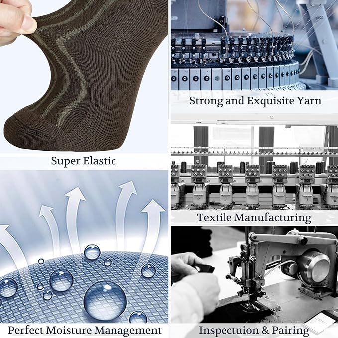 +MD Diabetic Socks for Men Women 6 Pairs,Non-Binding Top Extra Wide Ankle/Crew Socks, for Edema Circulator 9-11 10-13 13-15