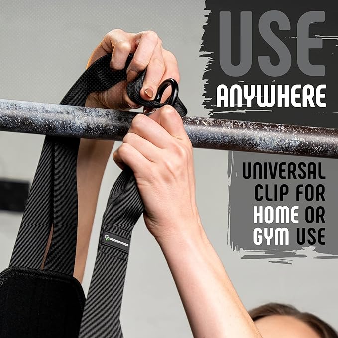 Gradient Fitness Hanging Ab Straps (2 pack), Pull Up Straps, Ab Destroyer, Ab Straps for Pull Up Bar, Ab Sling Straps, Workout Straps…