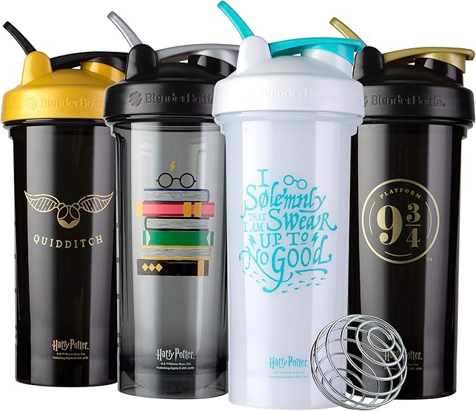 BlenderBottle Harry Potter Shaker Bottle Pro Series Perfect for Protein Shakes and Pre Workout, 28-Ounce, I Solemnly Swear