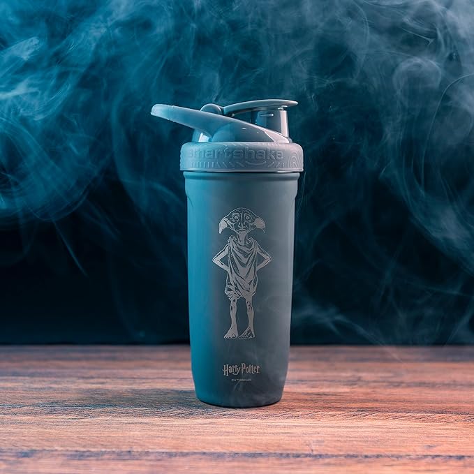 Smartshake Reforce Stainless Steel Harry Potter Dobby Shaker Bottle (900 ML /30oz) | Light Weight Resistance Sports Shaker Bottle with a Soft Lid | Leakproof, BPA Free & DEHP Free