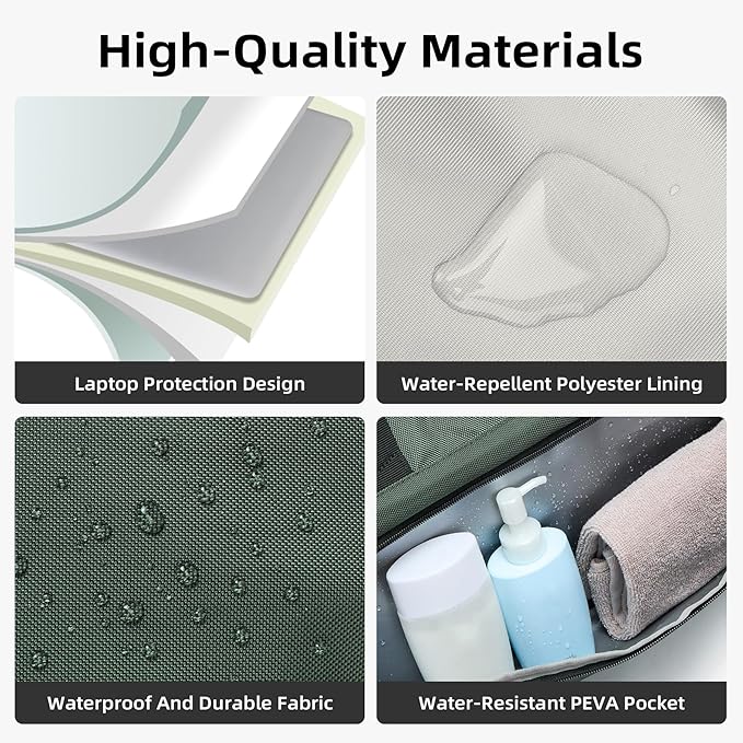 CLUCI Gym Bag for Men & Women, 35L Sports Duffle Bag for Travel,4 in 1 Weekender Bag,Overnight Backpack with Shoe Compartment,Carry on Duffel Bag for Airplane