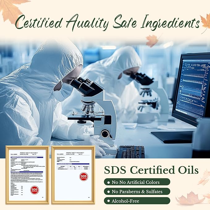 ﻿Fall Essential Oils Set | 8 Pcs Autumn Essential Oils for Diffusers for Home, Fragrance Oil for Candle, Aromatherapy Gift Set | Pumpkin Pie, Cinnamon, Apple Cider, Vanilla, Fall Leaf & More