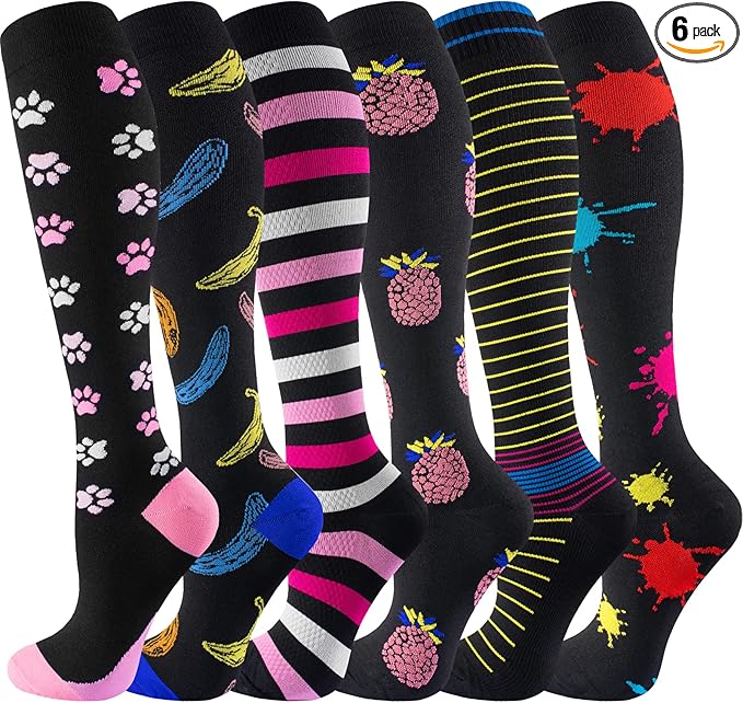 bropite Compression Socks for Women & Men Circulation-Support Knee High Socks 20-30 mmhg-Best for Running,Medical,Nurse,Travel